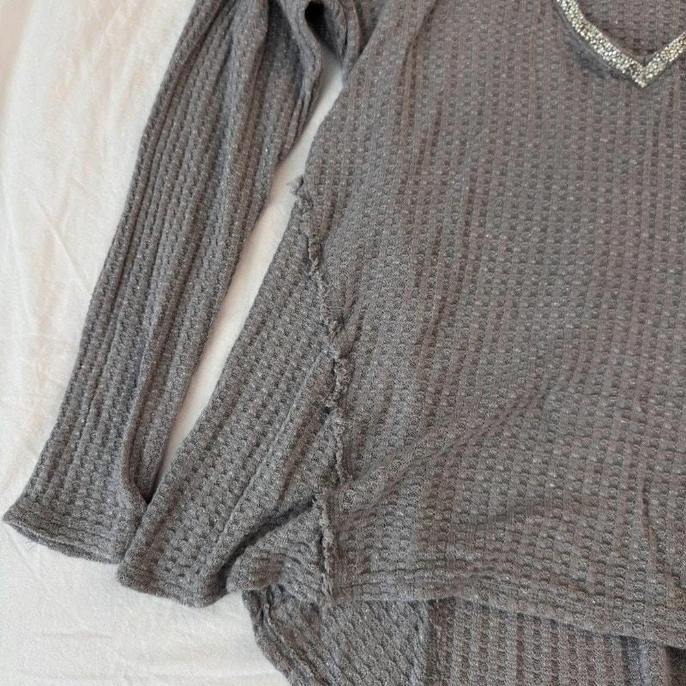 Juicy Couture Grey Vneck sweater - Picture 3 of 4